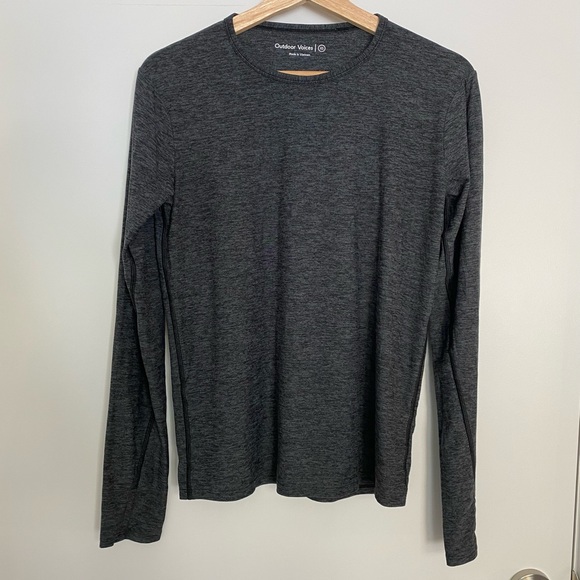 OV All-day Longsleeve tee (Cloudknit) in Charcoal - Picture 2 of 5